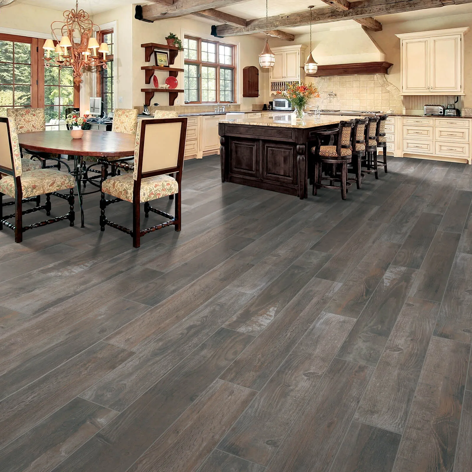 Kitchen and Dining Area Flooring | Emo Flooring Company